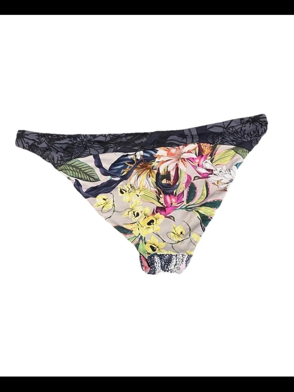 Maaji Sula Sula Reversible Floral Mixed Print Bikini Bottom - M